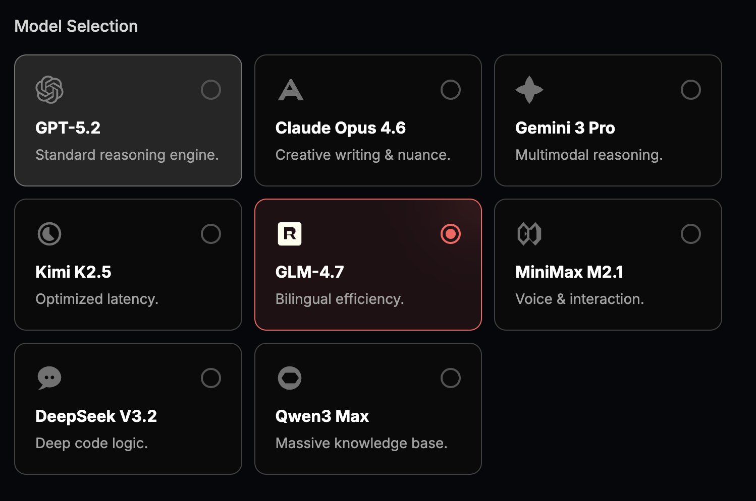 Select AI Model
